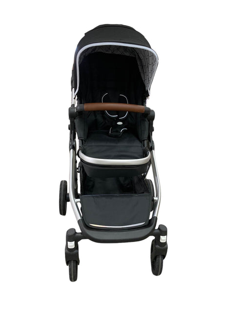 used Mockingbird Single to Double Stroller, 2022, Silver with Penny Leather, Windowpane, Black 