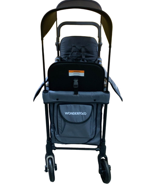 secondhand Wonderfold W2 Original Multifunctional Double Stroller Wagon, Grey, 2023