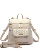 used Luli Bebe Monaco Diaper Bag Petite, Pearl White