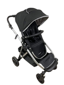 used Mockingbird Single to Double Stroller, 2022, Silver with Black Leather, Windowpane, Black