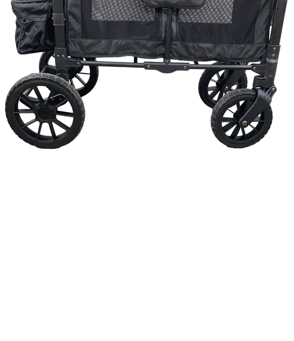 Wonderfold W2 Luxe Multifunctional Double Stroller Wagon, 2021, Volcanic Black