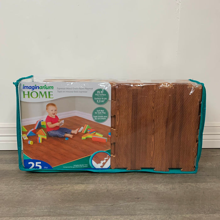 used Imaginarium Wood Grain Foam Playmat