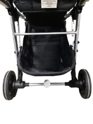 secondhand Mockingbird Single to Double Stroller, 2020, Silver with Black Leather, Watercolor Drops And Windowpane , Black