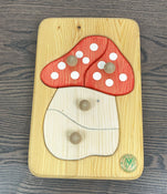 used Drei Blatter Wooden Mushroom Peg Puzzle