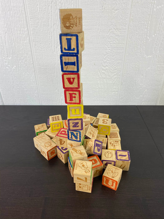 secondhand BUNDLE Wooden Alphabet Blocks