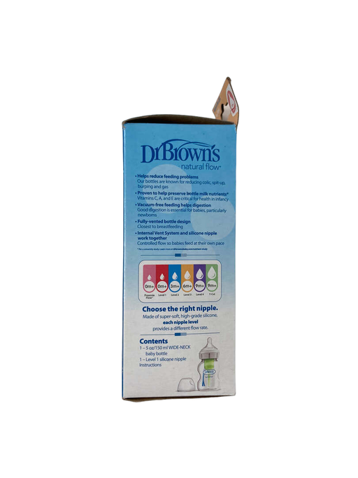 secondhand Dr. Brown's Options+ Anti-colic Narrow Glass Bottles 2-Pack, 5 oz