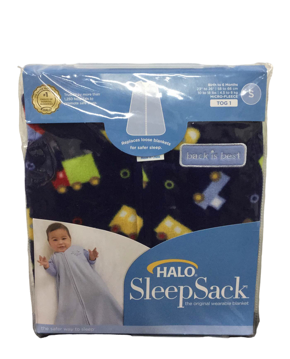 used Halo Micro-Fleece SleepSack, S, Navy Blue Travel Time