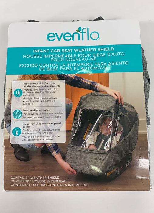 secondhand Evenflo Infant Car Seat Weather Shield, - Grey Melange