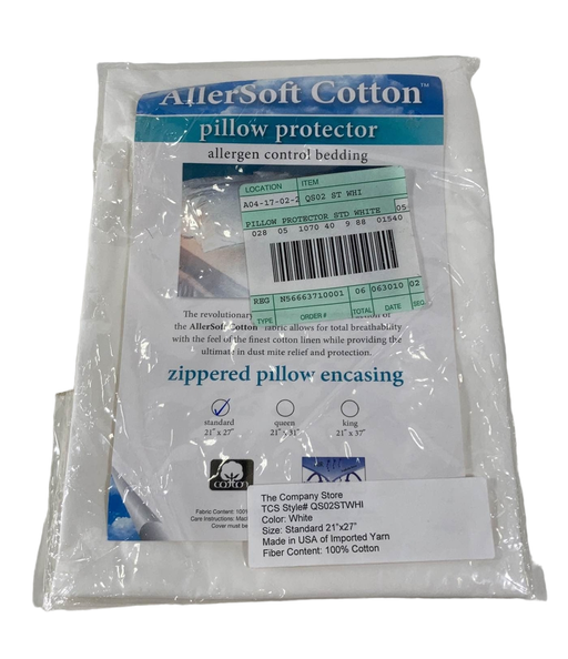 used Allersoft Cotton Pillow Protector