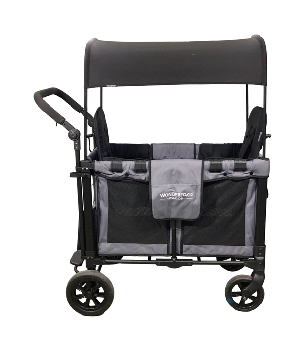 secondhand Wonderfold W2 Original Multifunctional Double Stroller Wagon, 2021, Grey