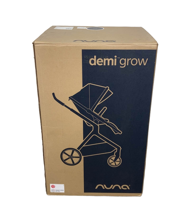 secondhand Nuna Demi Grow Stroller, 2019, Black Caviar