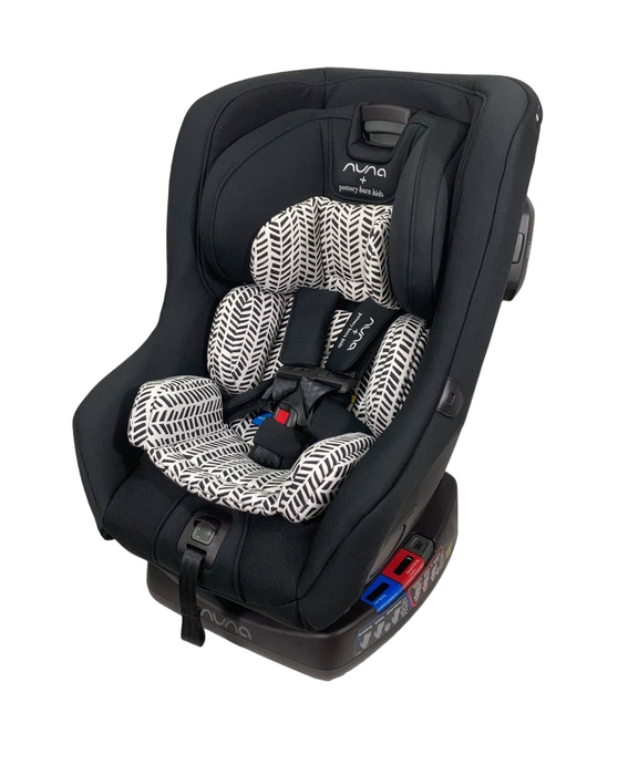 used Nuna RAVA Convertible Car Seat, Pottery Barn Kids-Broken Arrow Caviar, 2021