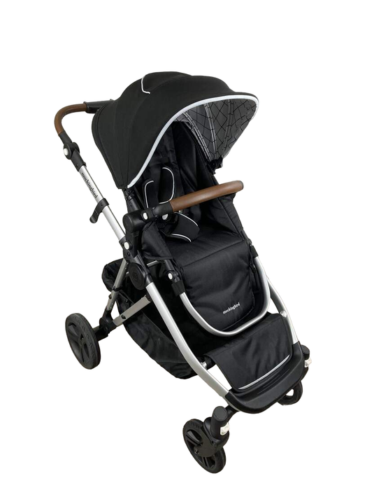 used Mockingbird Single to Double Stroller, 2023, Silver with Penny Leather, Windowpane, Black