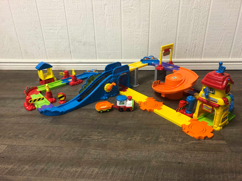 used VTech Go! Smart Wheels Train Station Playset