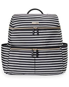 used Skip Hop Flatiron Diaper Bag, Black & White Stripe