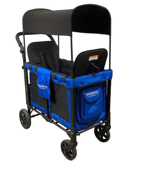 used Wonderfold W2 Original Multifunctional Double Stroller Wagon, 2021, Blue