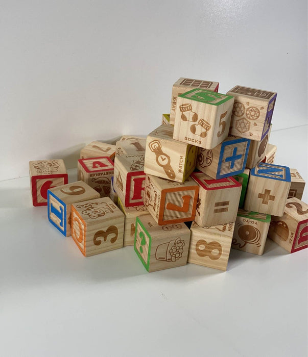 secondhand Playskool Wooden Blocks Set