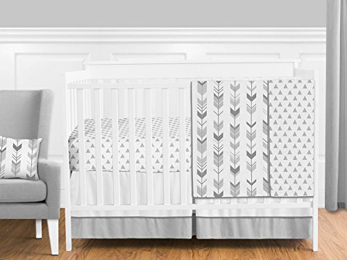 used Sweet Jojo Designs 4 Piece Crib Bedding Set