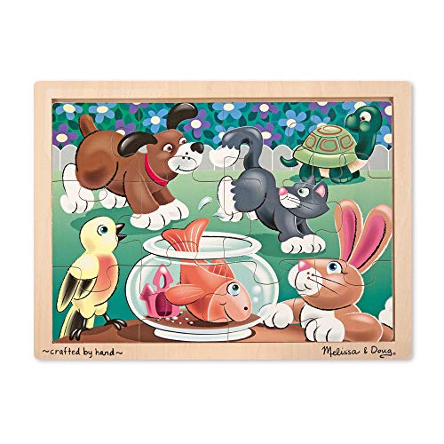 used Melissa & Doug 12-Piece Wooden Jigsaw Puzzle