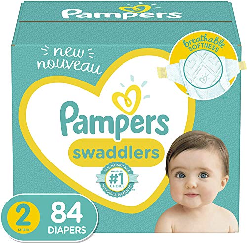 used Pampers Swaddlers Diapers, Size 4