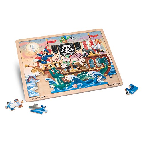 used Melissa & Doug 48-Piece Wooden Jigsaw Puzzle, Mermaid Fantasea