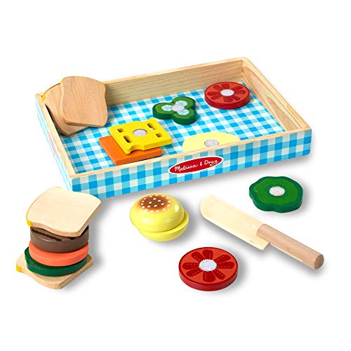 used Melissa & Doug Wooden Sandwich Making Set