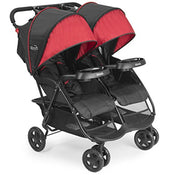 used Kolcraft Cloud Plus Lightweight Double Stroller, 2021, Red Black