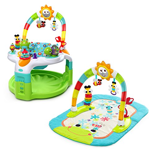 used Bright Starts 2-in-1 Activity Gym And Saucer, Laugh & Lights