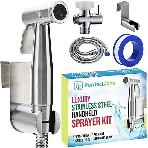 used PurrfectZone Luxury Stainless Steel Handheld Sprayer