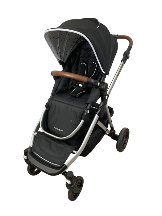 secondhand Mockingbird Single to Double Stroller, 2022, Windowpane, Black