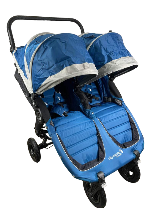 secondhand Baby Jogger City Mini GT Double Stroller, Royal blue/ black, 2017