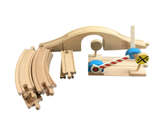 secondhand BUNDLE Melissa & Doug Train Sets