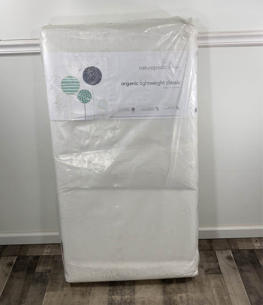 used Naturepedic Organic Lightweight Classic Crib 2-Stage Natural Mattress