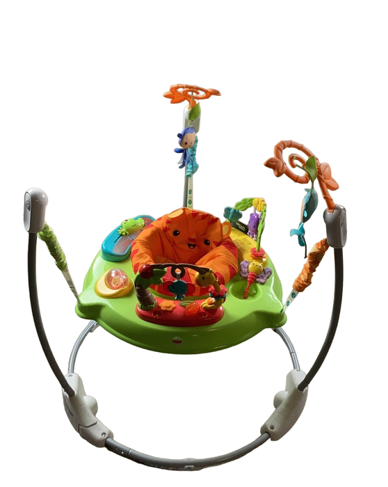 used Fisher Price Jumperoo Activity Center, Roaring Rainforest