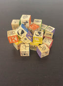 used BUNDLE Wooden Alphabet Blocks