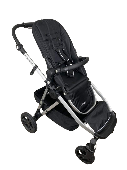 used Mockingbird Single to Double Stroller, 2022, Silver with Black Leather