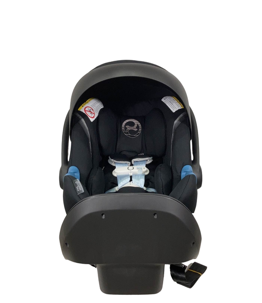 used Cybex Aton M Infant Car Seat, 2022, Lavastone Black