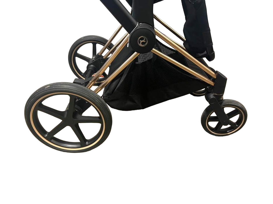 secondhand Cybex Priam Stroller With Lux Carrycot, 2019 Rosegold/Black