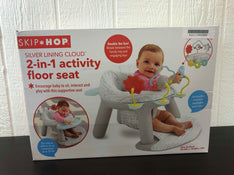 secondhand Skip Hop 2-in-1 Activity Floor Seat, Silver Lining Cloud