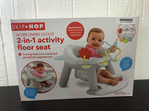 secondhand Skip Hop 2-in-1 Activity Floor Seat, Silver Lining Cloud