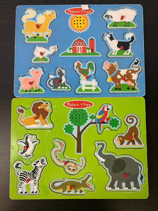 secondhand BUNDLE Melissa & Doug Wooden Puzzles