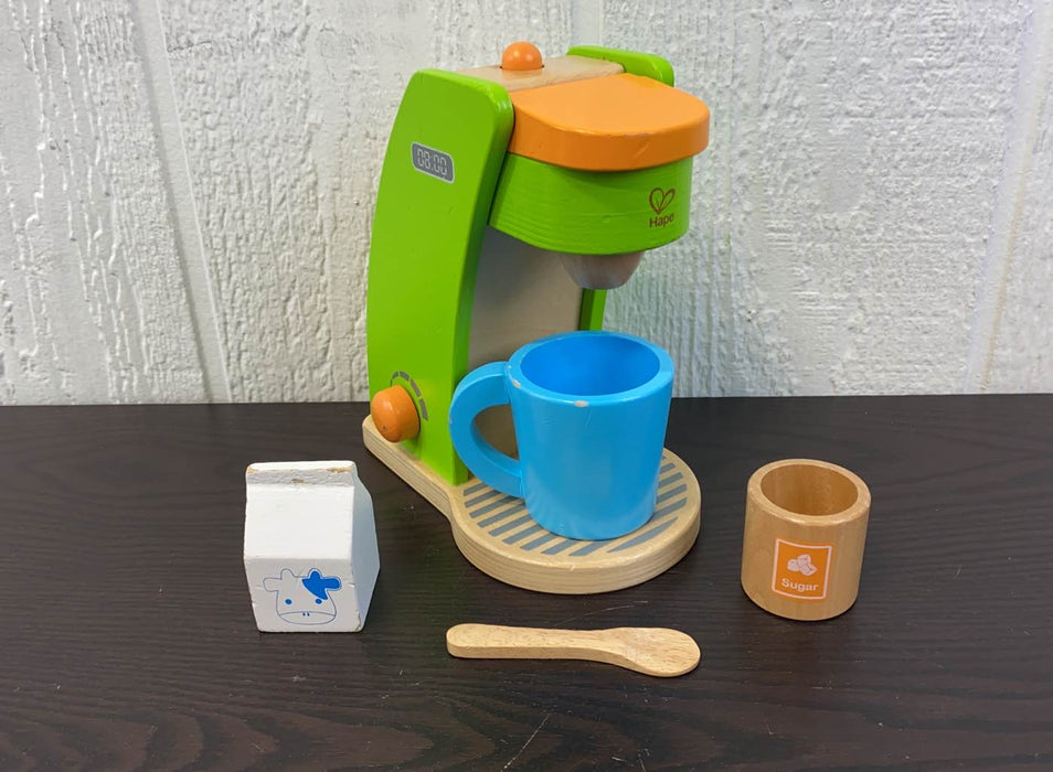 secondhand Hape Kid’s Coffee Maker Wooden Kitchen Set