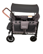 secondhand Wonderfold W4 Luxe Quad Stroller Wagon, Charcoal Grey with Black Frame, 2023