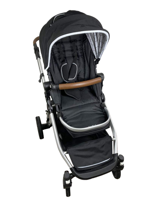 used Mockingbird Single to Double Stroller, 2022, Silver with Penny Leather, Windowpane, Black