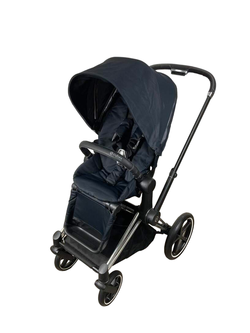 secondhand Cybex PRIAM Stroller, Chrome With Black Details, Deep Black, 2019