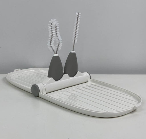 used OXO Tot Breast Pump Parts Drying Rack with Detail Brushes