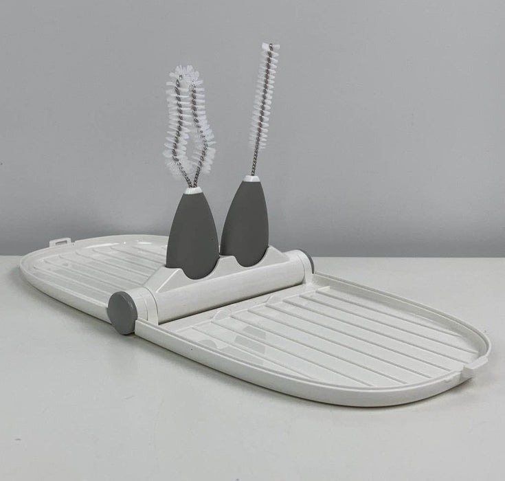 used OXO Tot Breast Pump Parts Drying Rack with Detail Brushes