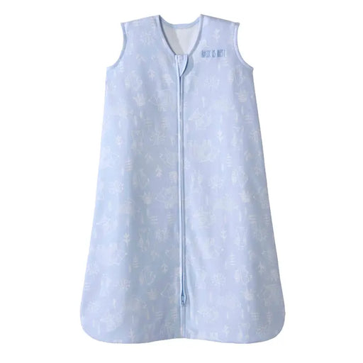 used Halo Cotton Sleepsack, M, Blue Woodland Etch