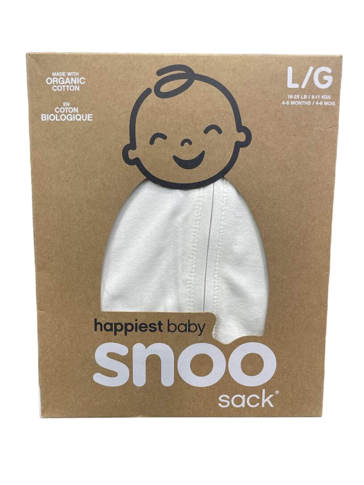 used Happiest Baby SNOO Sack, Large (18-25 lbs), Ivory