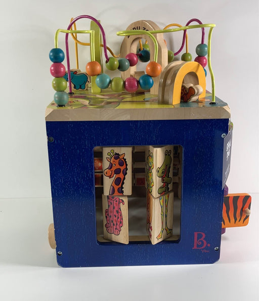 secondhand B. toys Zany Zoo Wooden Activity Cube